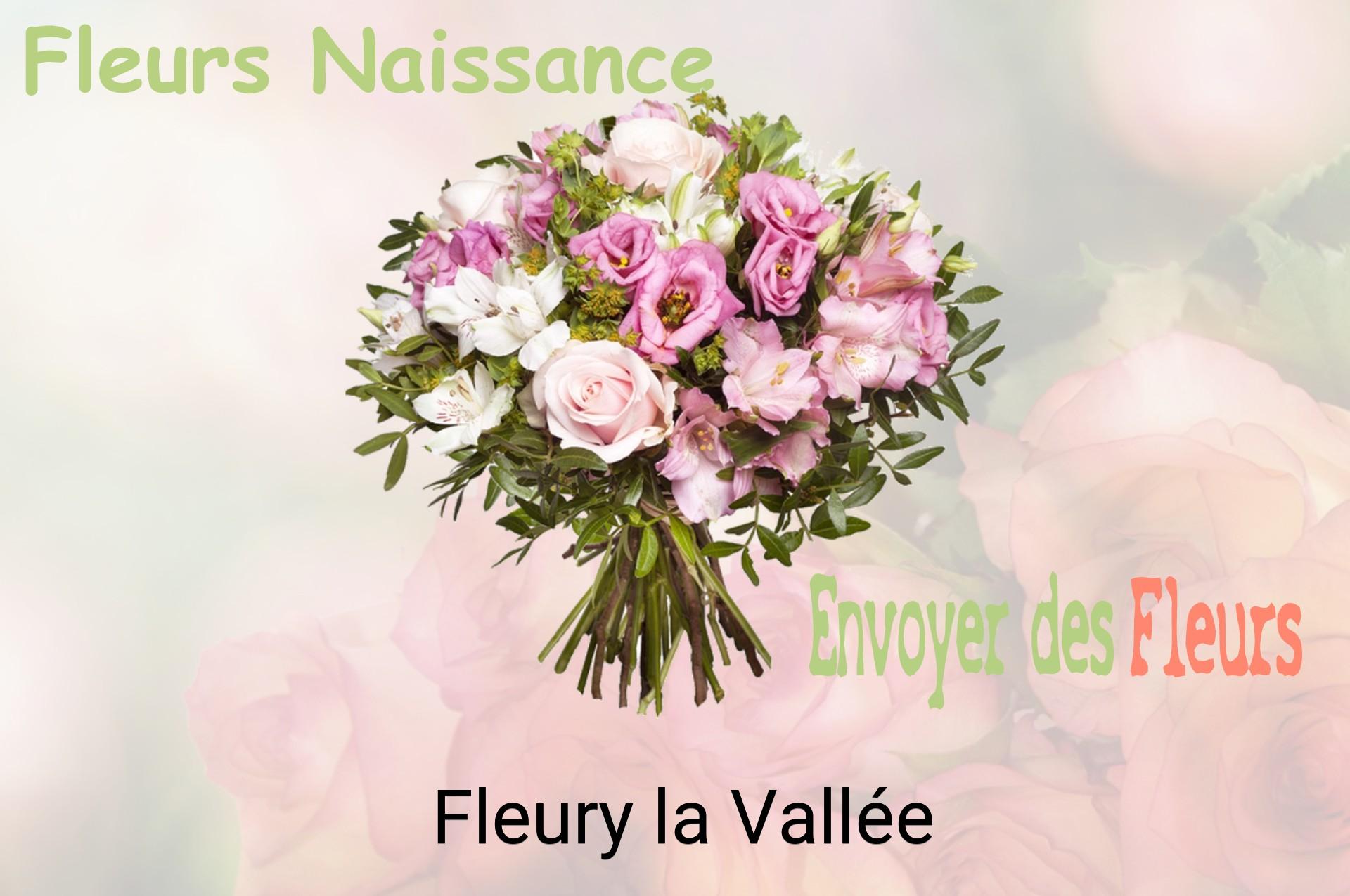 Bouquet de fleurs de naissance livré à Fleury-la-Vallée
