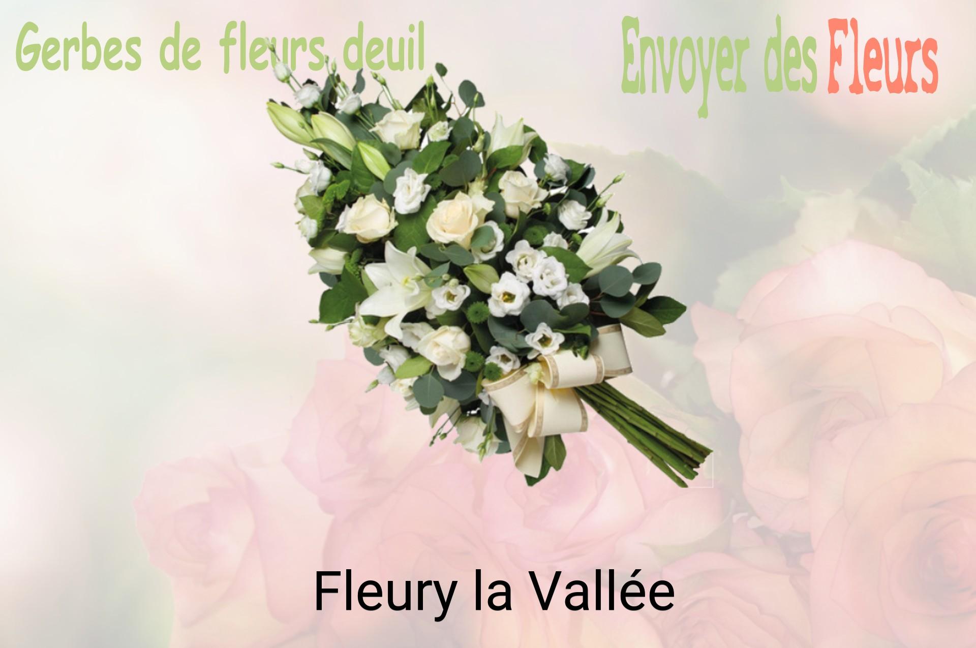 Gerbe de fleurs de deuil livrée à Fleury-la-Vallée