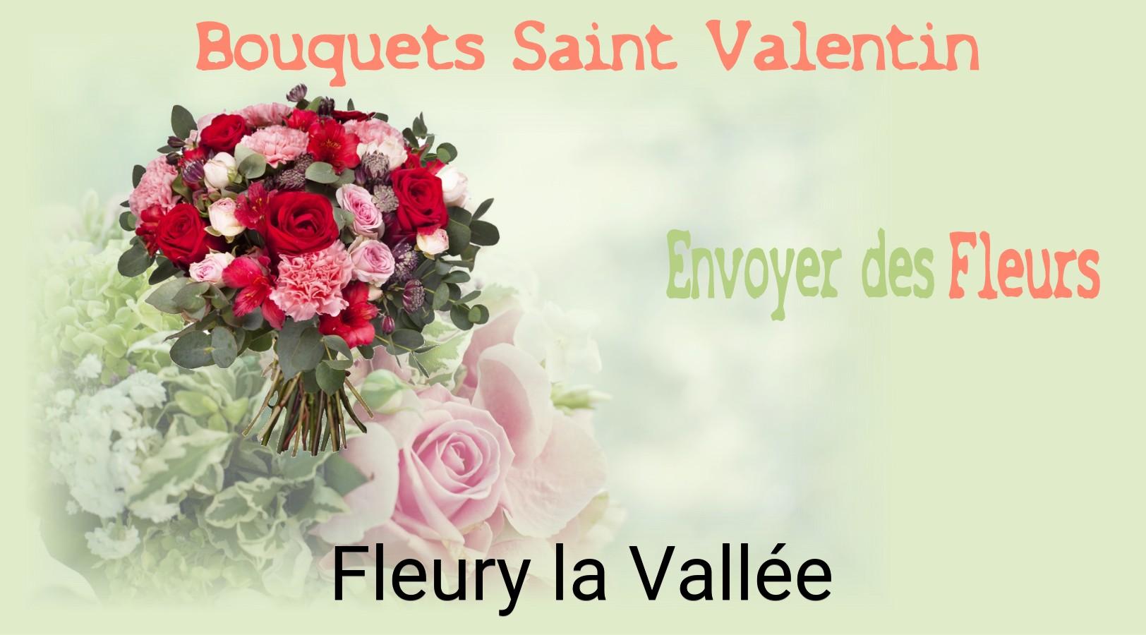 Roses de Saint-Valentin livrées à Fleury-la-Vallée